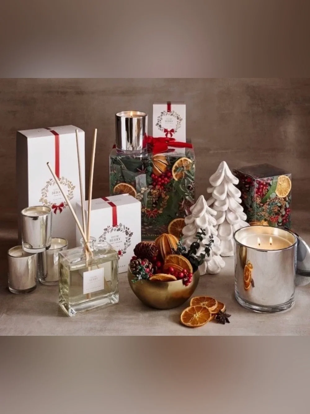 Pottery Barn Snow Berry Collection Candle ~ 7 oz. (New in Box)
